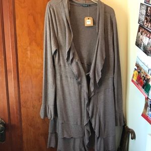 Brown large long  sweater
